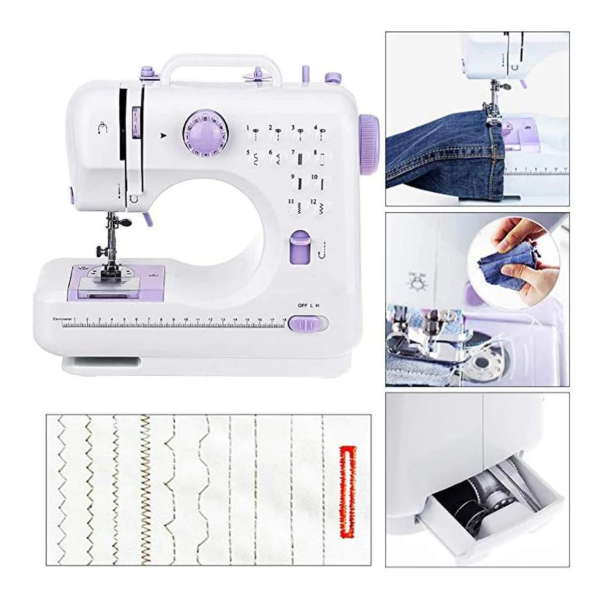 🧵 Máquina de Coser Semi Profesional de 12 Puntadas + Mesa Ampliadora