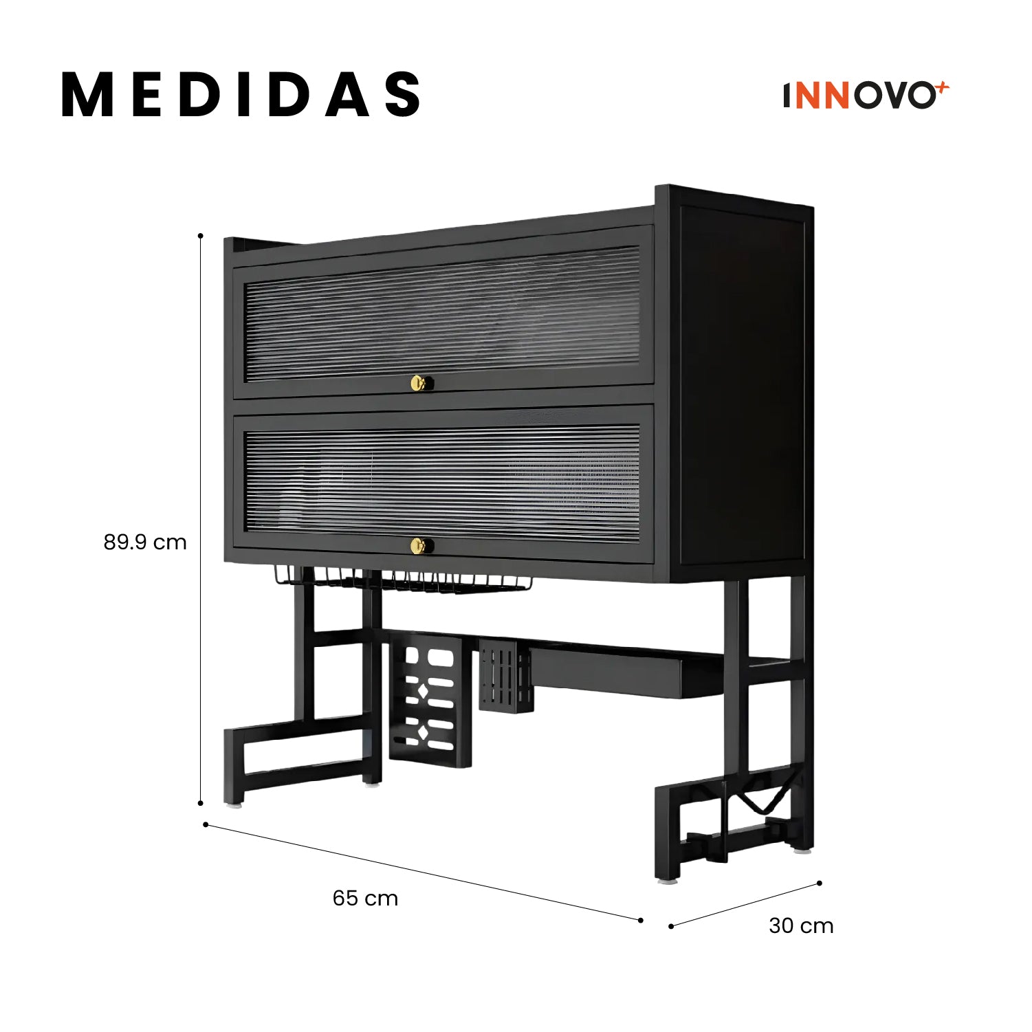 Escurridor de Loza Multifuncional 3 Niveles Premium con Soporte de Utensilios