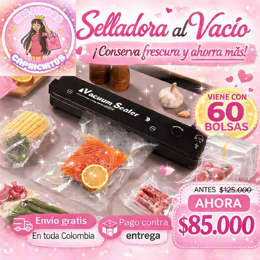 Selladora al Vacio + 60 Bolsas