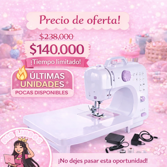 Maquina Coser semi profesional de 12 puntadas