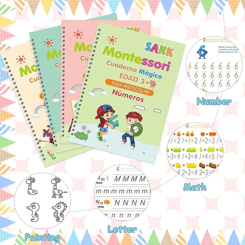 Libro de caligrafia Montessori