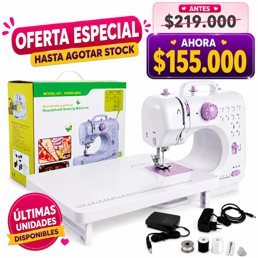 🧵 Máquina de Coser Semi Profesional de 12 Puntadas + Mesa Ampliadora