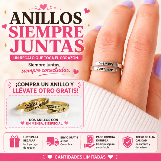 ✨ Anillos Siempre Juntas™ (Pack x2)💍